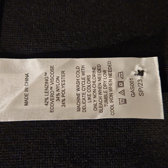 NEW Quinc Eco-Knit Milano Stitch Oversized Shirt Jacket Black Sz M - Picture 10 of 11